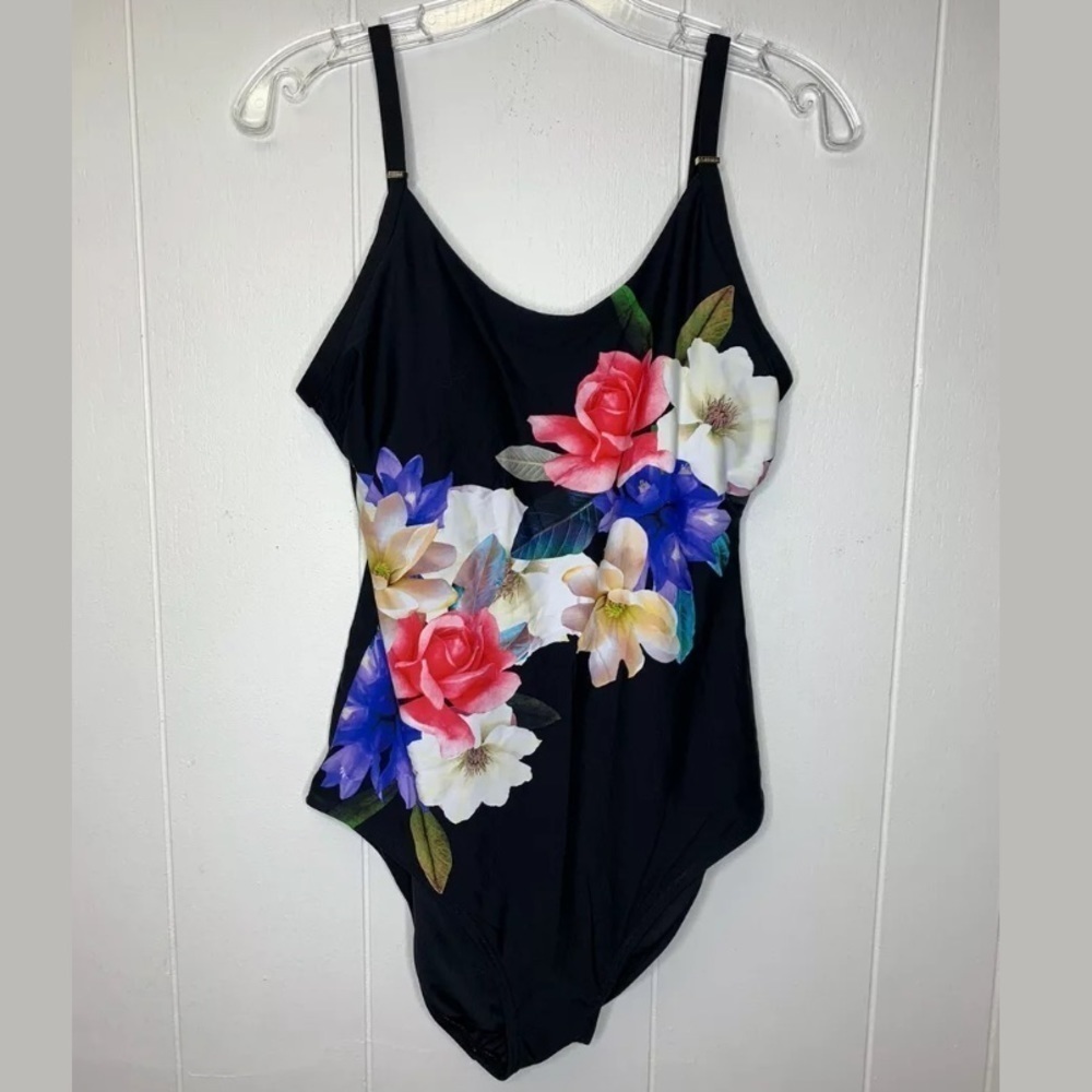 CALVIN Klein Floral One Piece Swimsuit - Picture 6 of 6